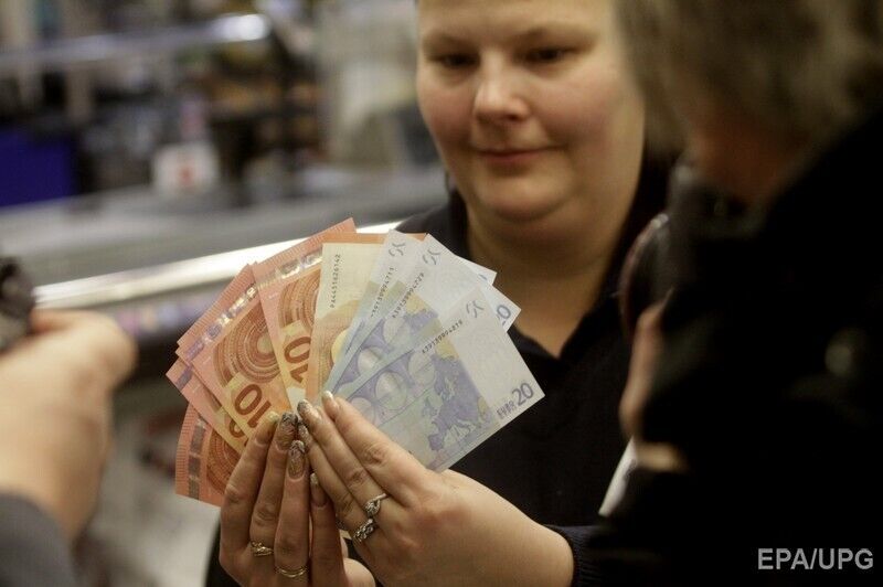 Литва перешла на евро. Фоторепортаж