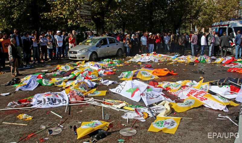 Теракт в Анкаре, 30 погибших во время профсоюзного митинга. Фоторепортаж