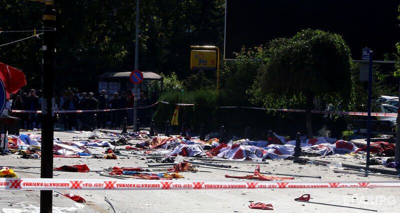 Теракт в Анкаре, 30 погибших во время профсоюзного митинга. Фоторепортаж