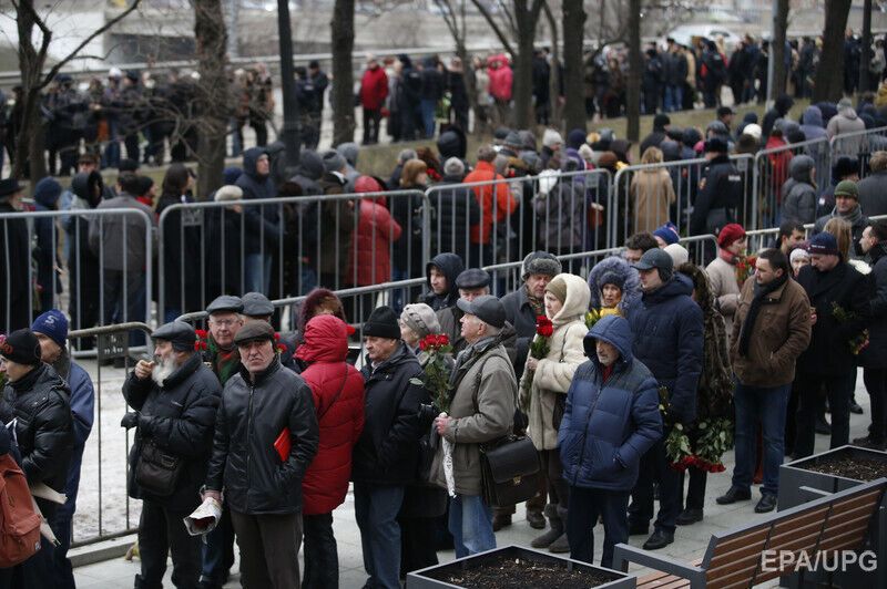 В Москве прощались с Борисом Немцовым. Фоторепортаж
