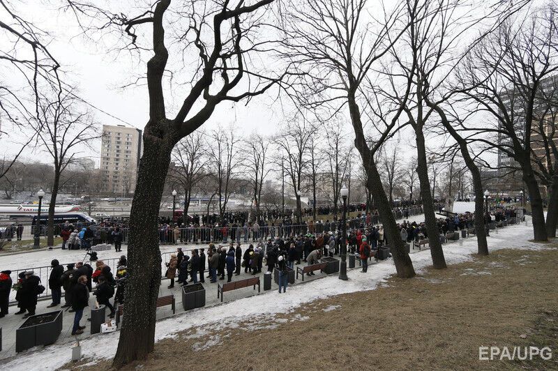 В Москве прощались с Борисом Немцовым. Фоторепортаж