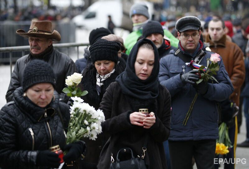 В Москве прощались с Борисом Немцовым. Фоторепортаж
