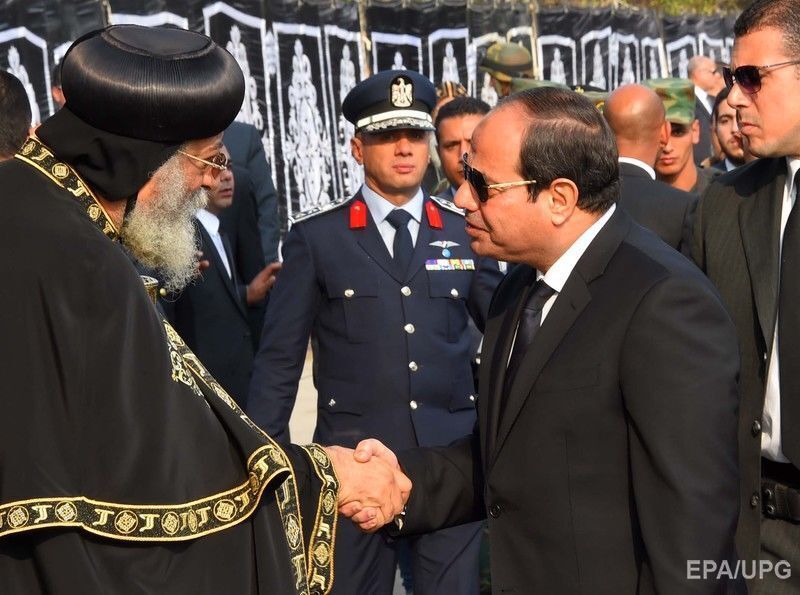 Ас-Сиси и патриарх коптской церкви Феодор II