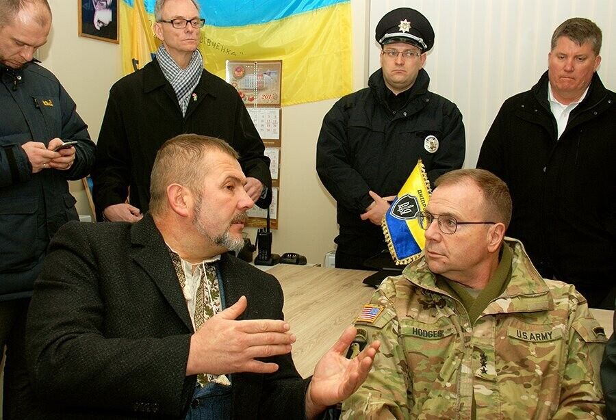 Командующий армией США в Европе и посол США в Украине посетили полк ''Днепр-1''. Фоторепортаж