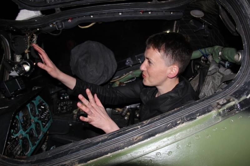 Савченко побывала в зоне АТО. Фоторепортаж