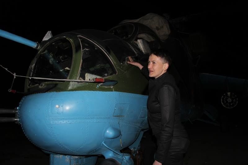 Савченко побывала в зоне АТО. Фоторепортаж