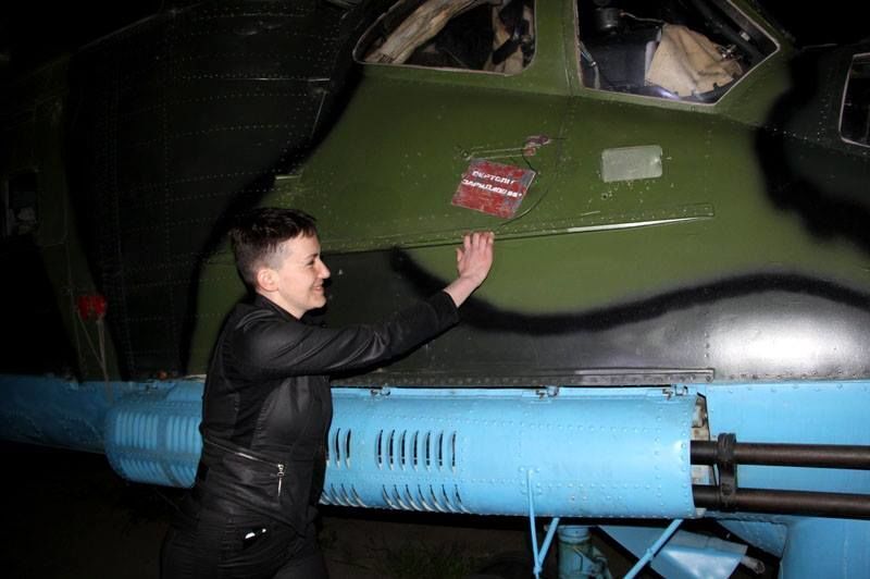 Савченко побывала в зоне АТО. Фоторепортаж