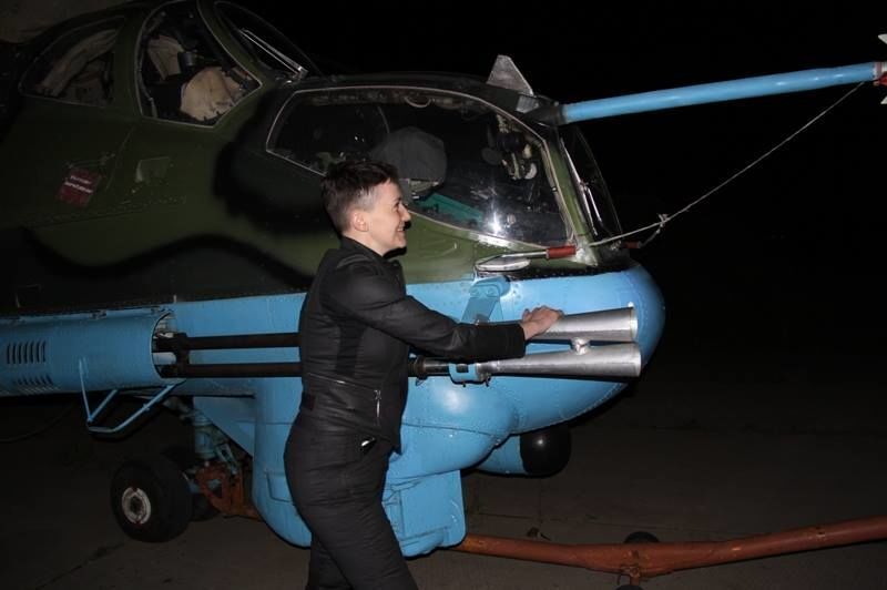 Савченко побывала в зоне АТО. Фоторепортаж