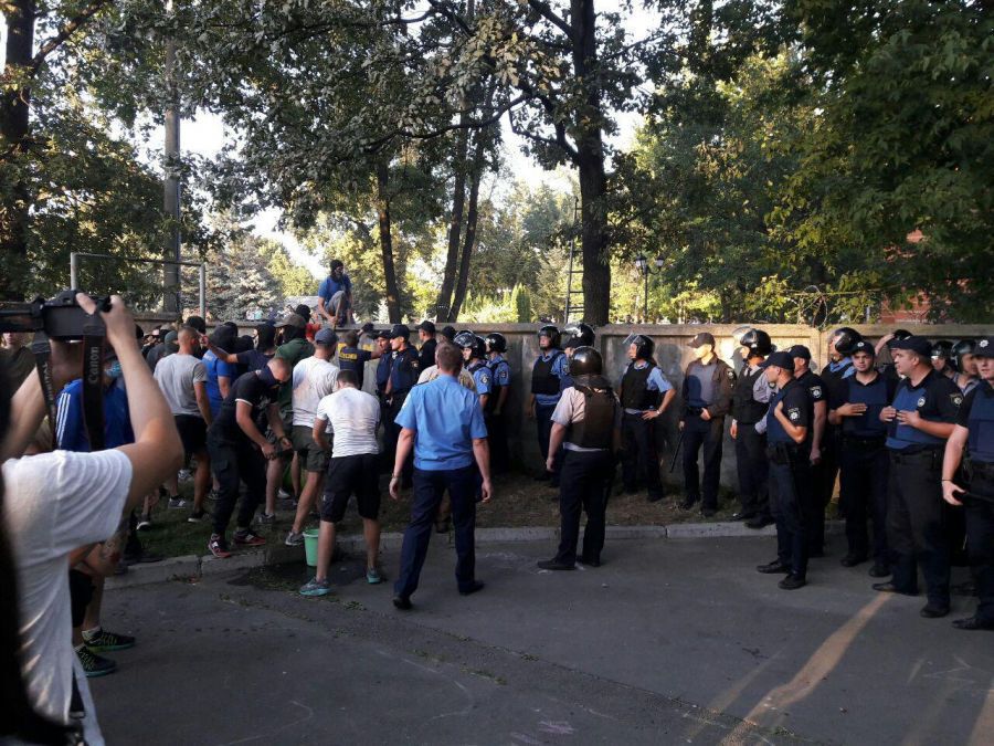 В Святошинском районе Киева повторно вспыхнул конфликт из-за стройки