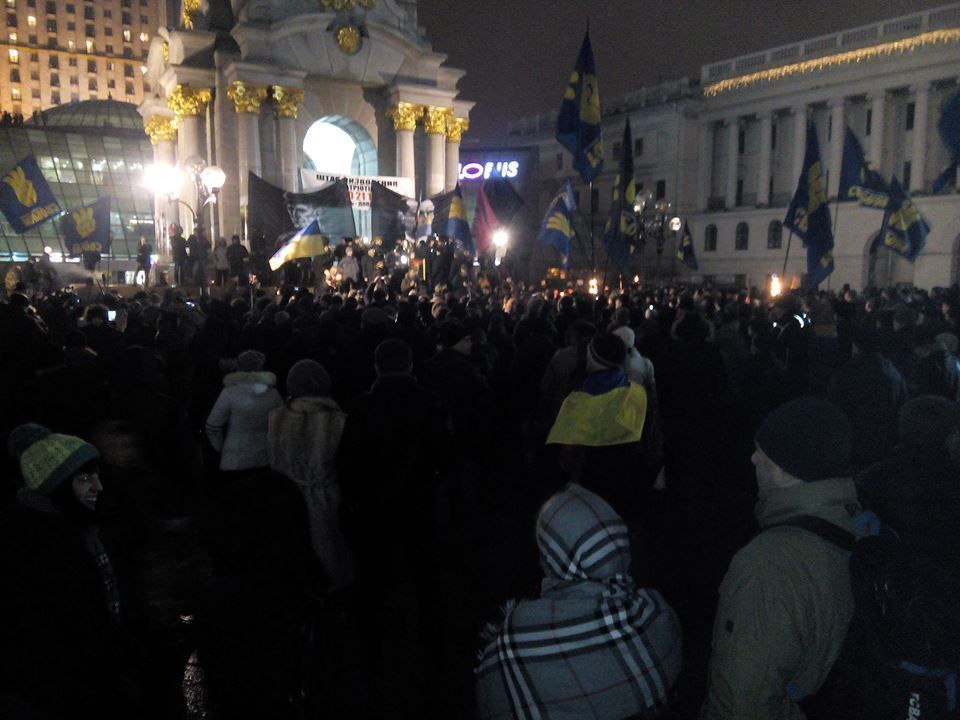 В Киеве националисты провели факельное шествие в честь дня рождения Бандеры. Фоторепортаж