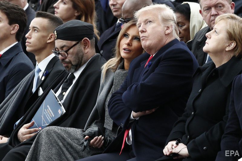 В Париже на годовщину завершения Первой мировой войны собрались лидеры стран мира. Фоторепортаж