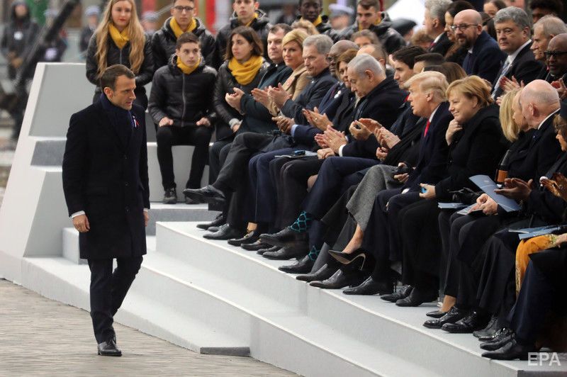 В Париже на годовщину завершения Первой мировой войны собрались лидеры стран мира. Фоторепортаж