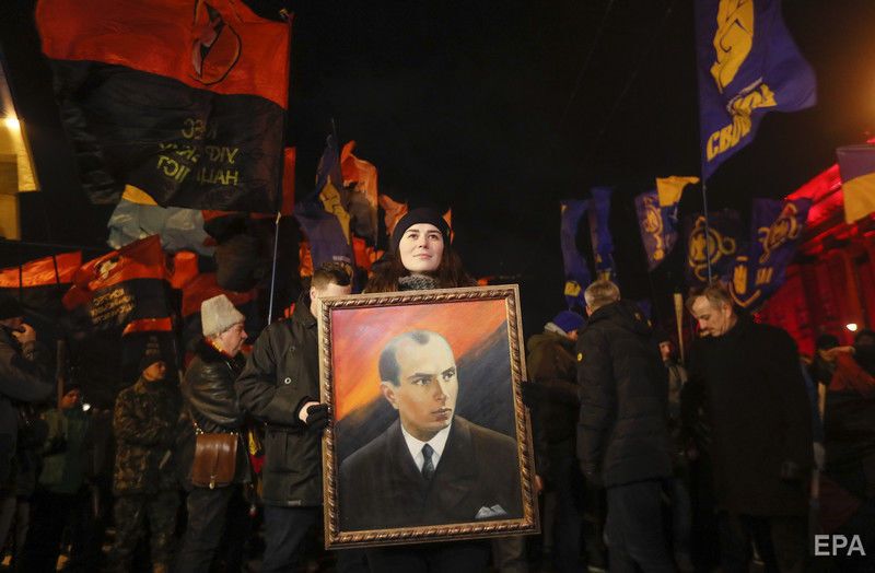 В Киеве прошло шествие в честь дня рождения Бандеры. Фоторепортаж