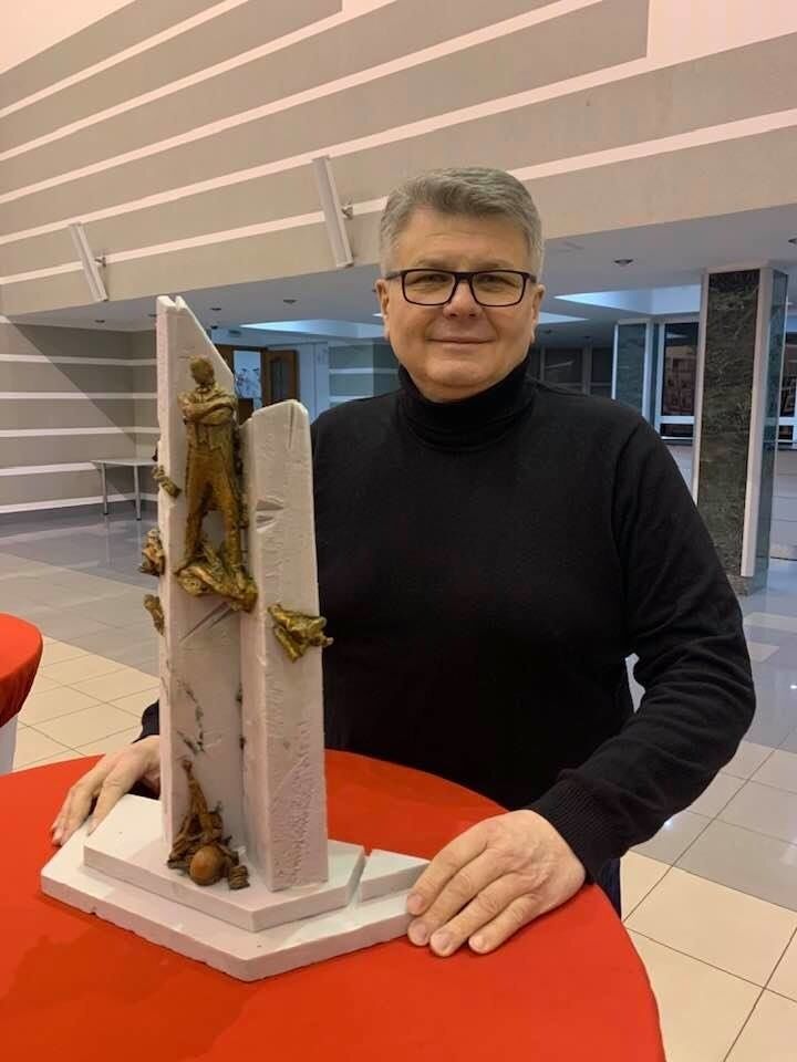 Макет пам’ятника Сліпаку роботи Пінчука. Фото: Oleg Pinchuk / Facebook