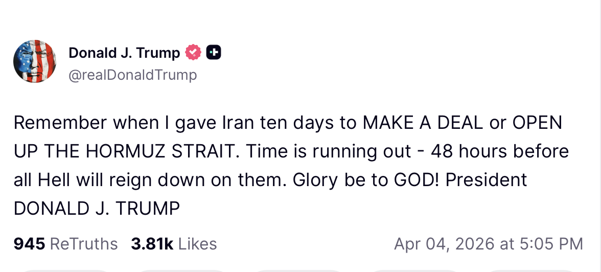 ''Налетить справжнє пекло''. Трамп визначив Ірану строк