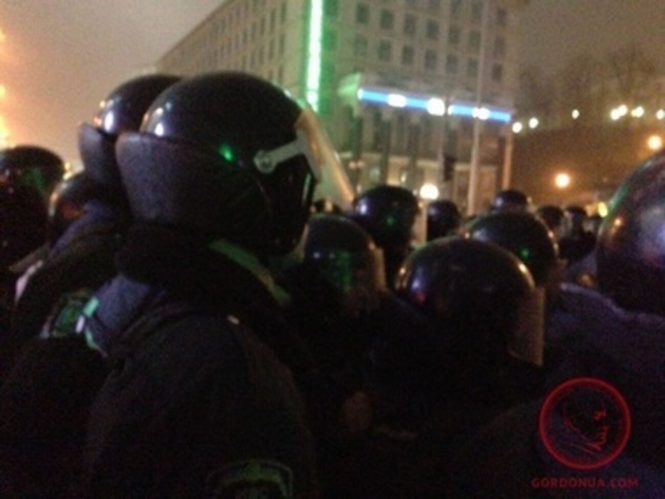 "Беркут" начал штурм Евромайдана в Киеве. Фоторепортаж