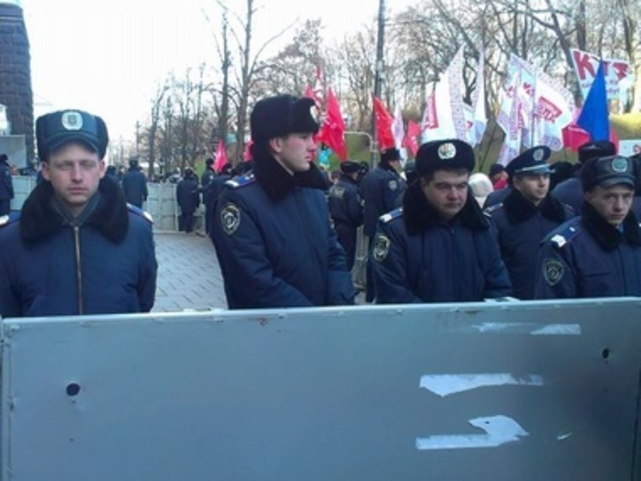 Милиция взволнована протестами