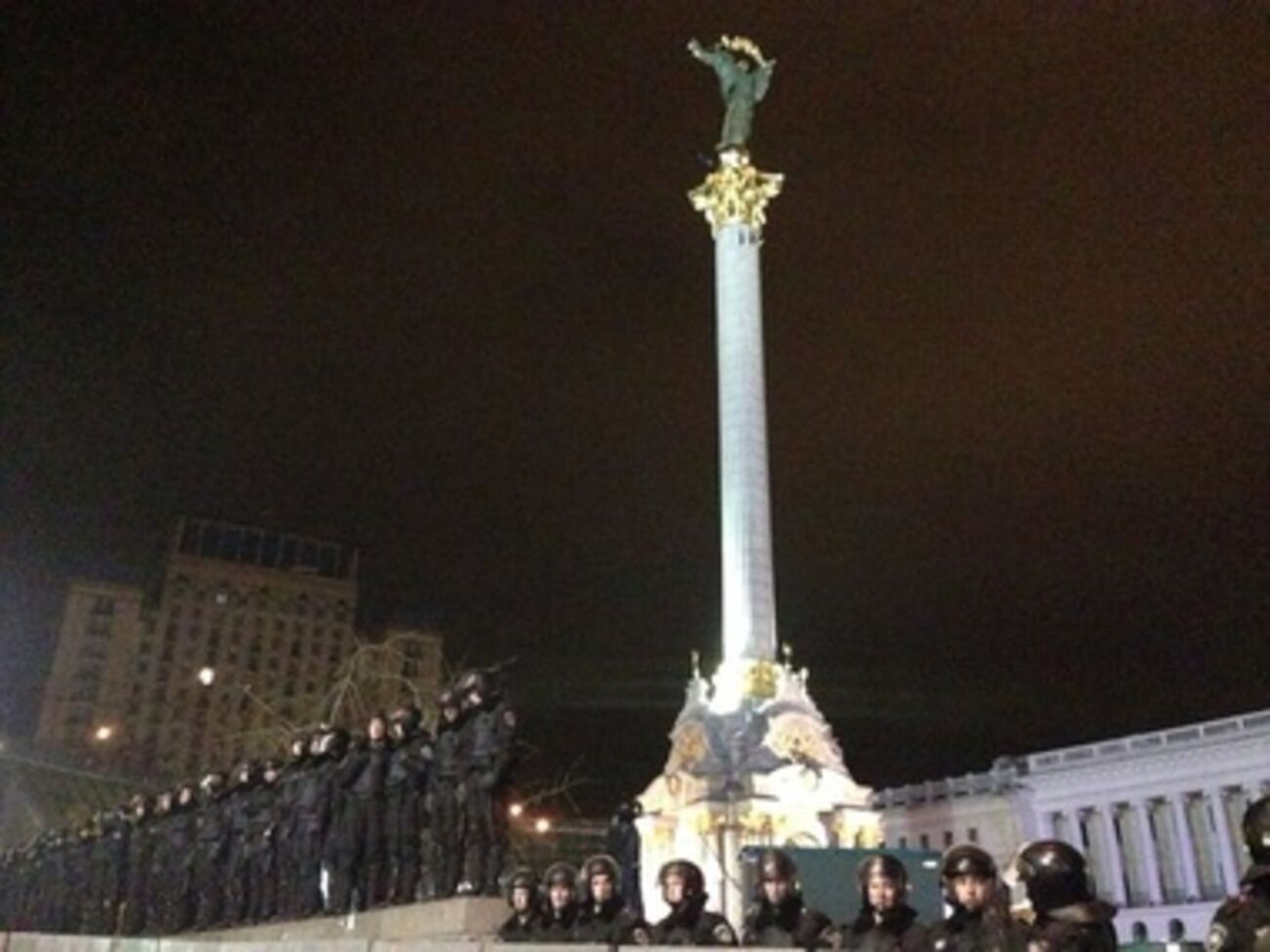В разгоне участвовали силовики не из Киева
