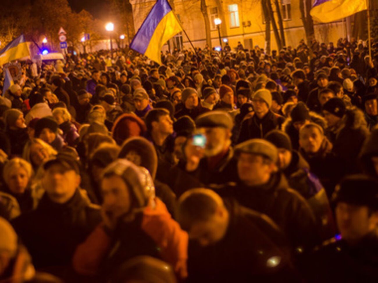 Первая ночь на Михайловской. Фоторепортаж