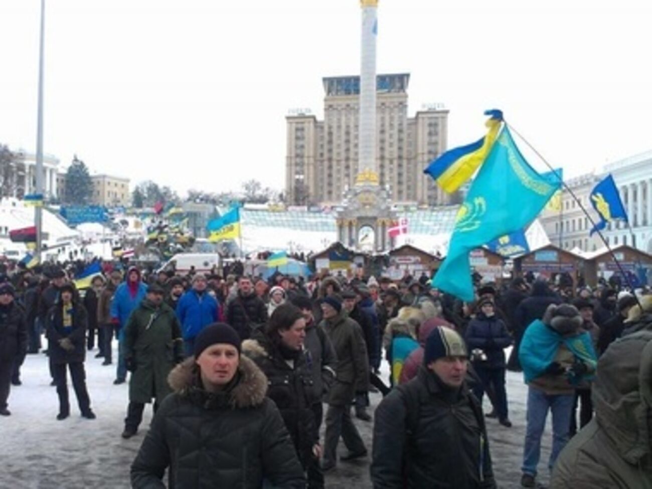 Евромайдан готовится отстоять свою территорию