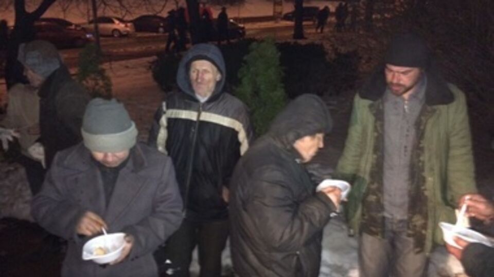 Бомжи на Евромайдане