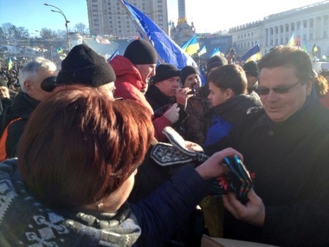 Линас Линкявичюс на Евромайдане