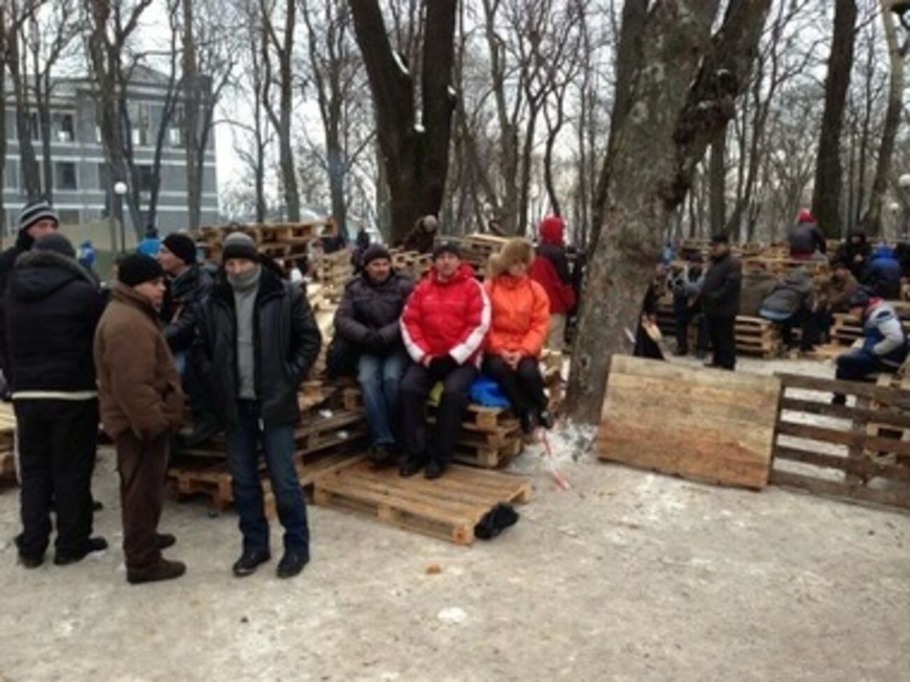 Митинг в Мариинском парке