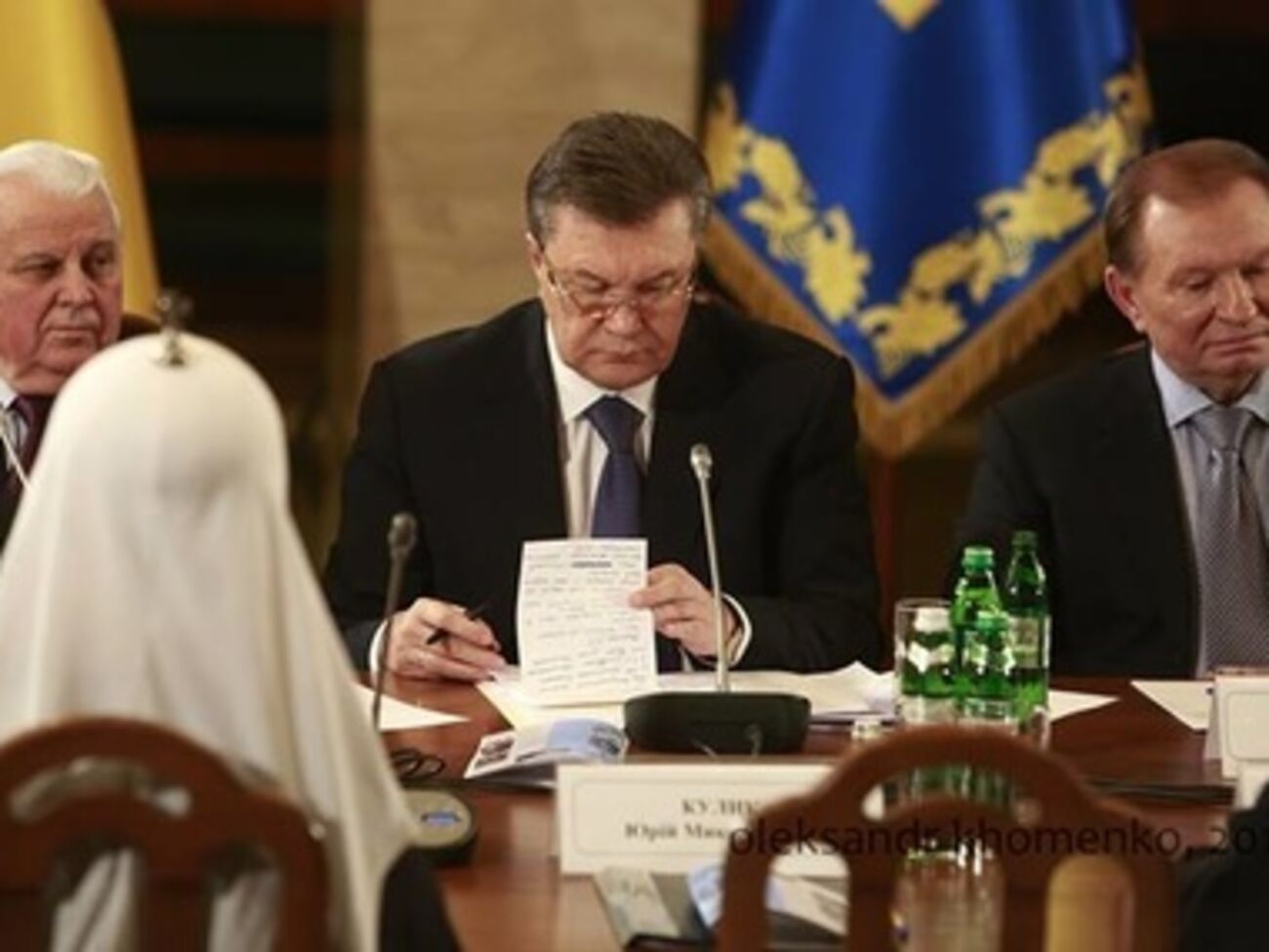 Кравчук, Янукович и Кучма на первом круглом столе