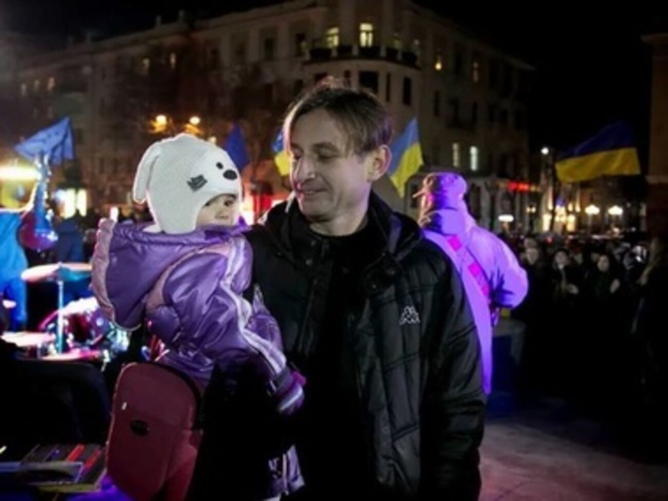 Сергей Жадан с дочкой