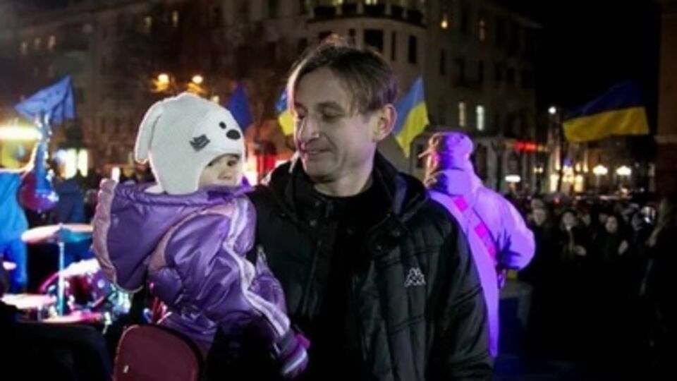 Сергей Жадан с дочкой