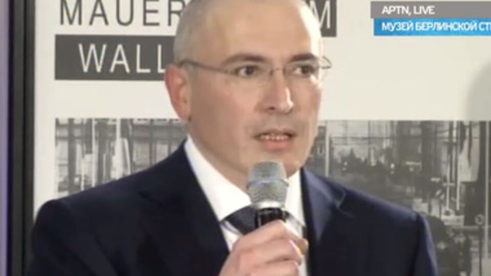 Ходорковский на пресс-конференции в Берлине