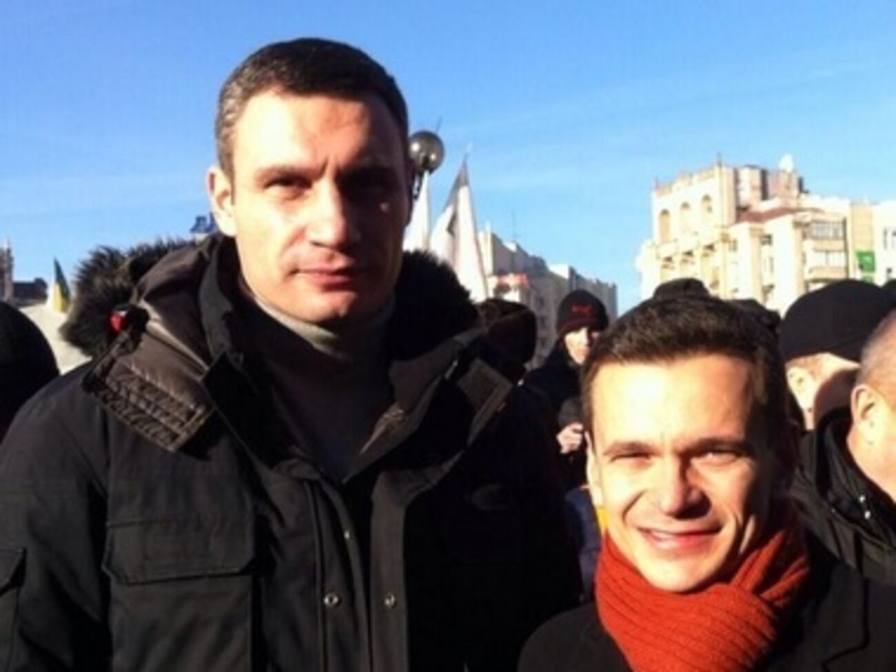 Яшин с Кличко на Евромайдане