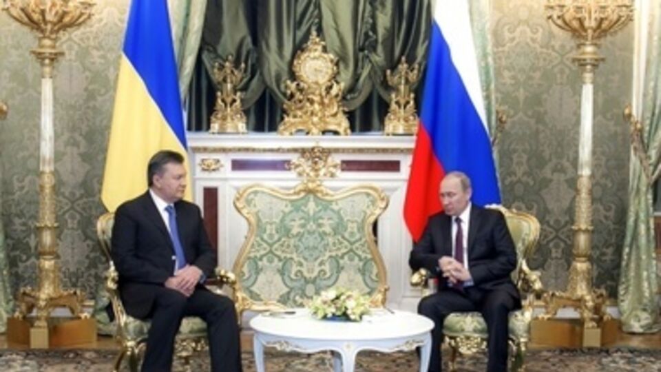 Янукович и Путин во время встречи в Москве