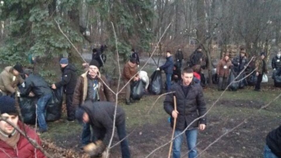 Евромайдан провели экологическую акцию