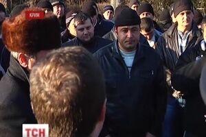 Митинг у райотдела в Первомайском