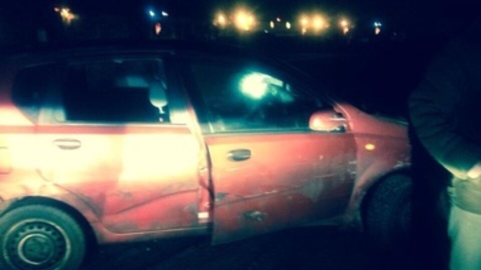 Машина Черновол после нападения