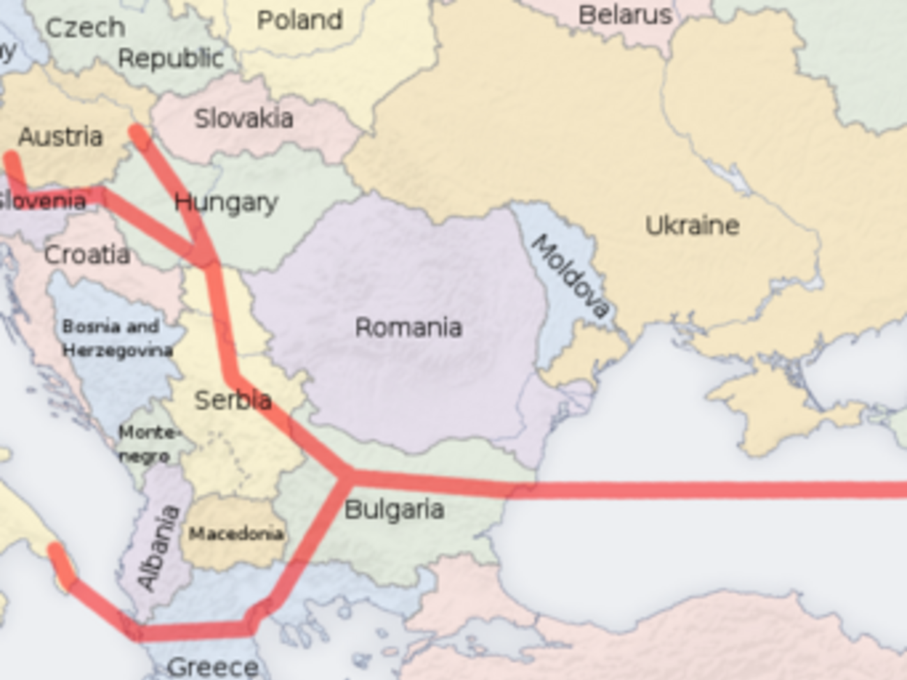 Схема "Южного потока"