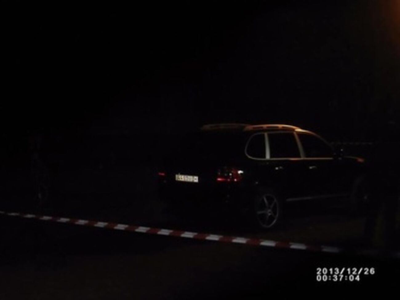 Номер авто снят на видео