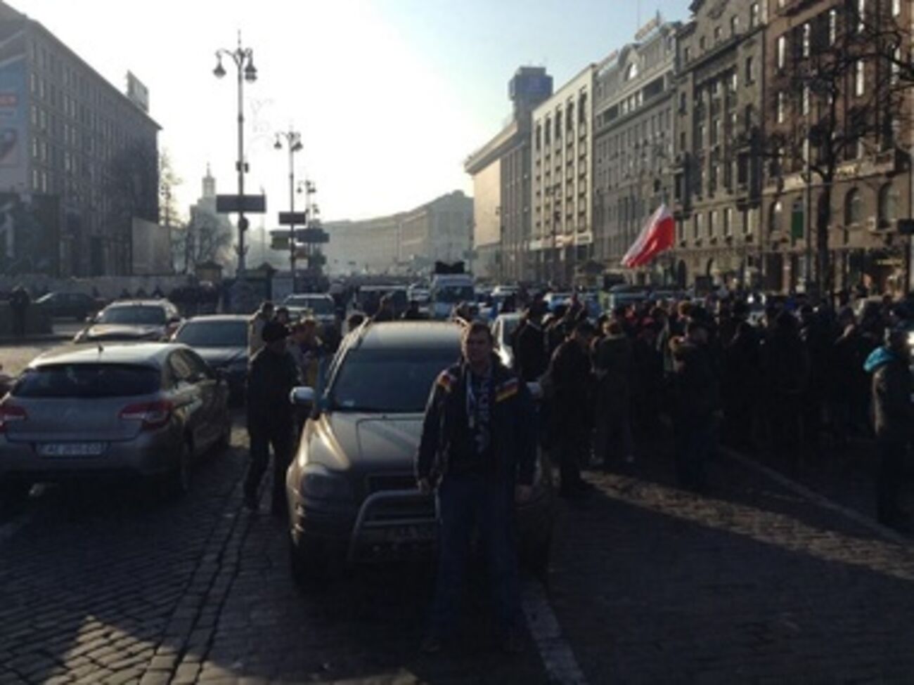 Автоколонна стартовала в 12.00 из центра Киева