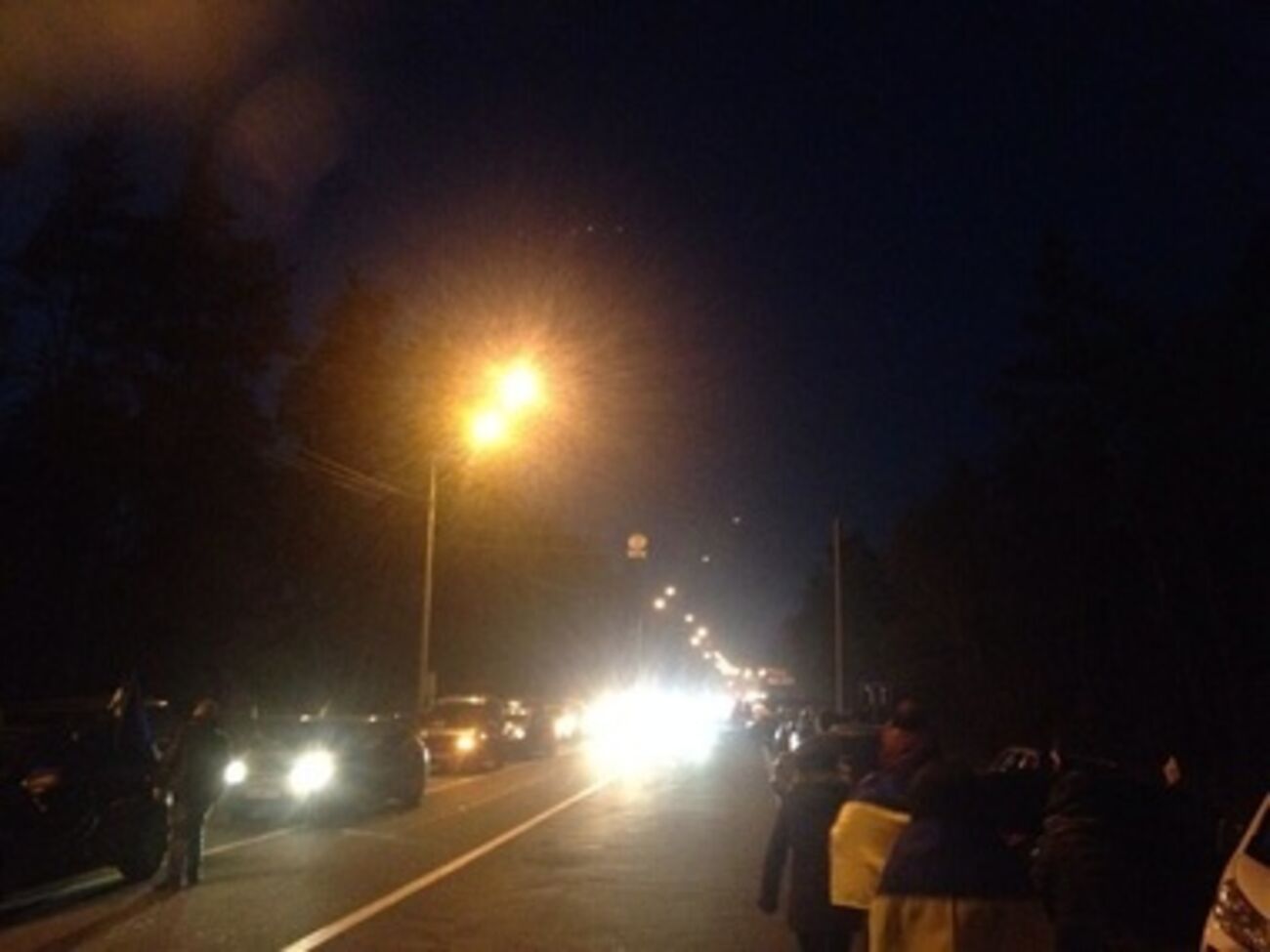 Пикет возле дома Виктора Медведчука