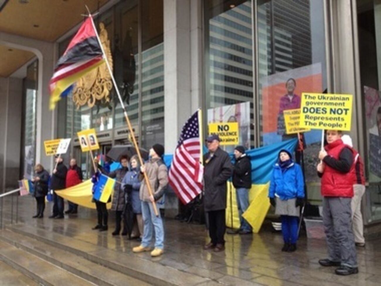 В Филадельфии прошла акция в поддержку Черновол. Фоторепортаж