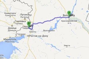 Расстояние от Украины до Волгограда – более 400 км