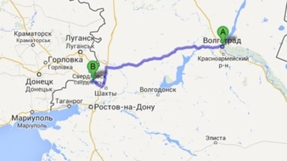 Расстояние от Украины до Волгограда – более 400 км