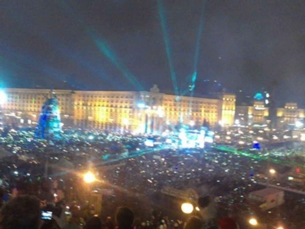 Украинцы встретили Новый год