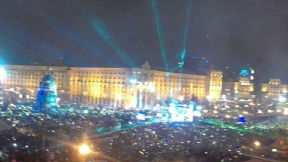 Украинцы встретили Новый год