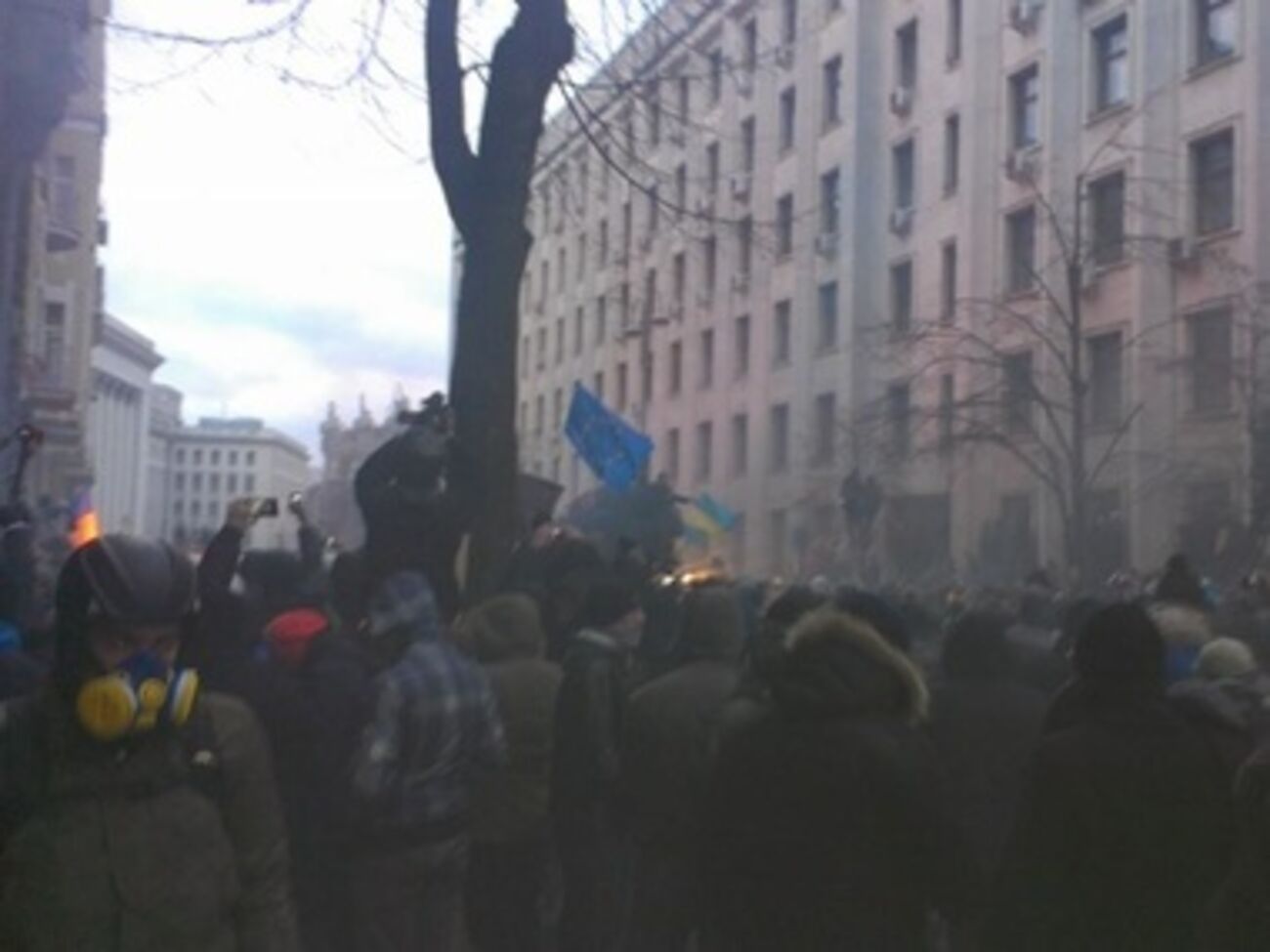 Столкновения на Банковой 1 декабря