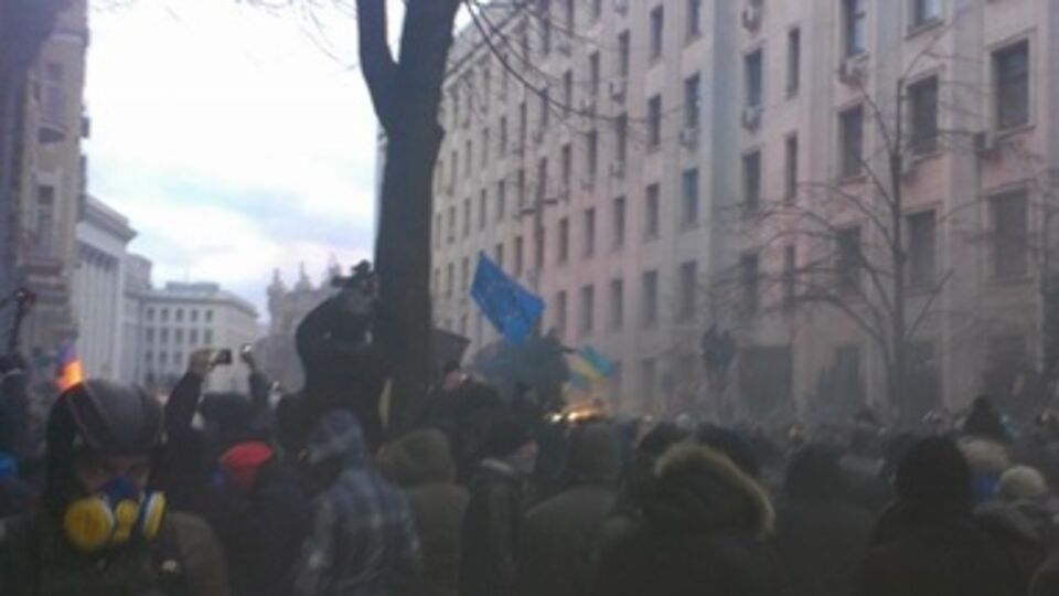 Столкновения на Банковой 1 декабря
