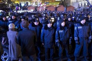 Милиция на Евромайдане в Киеве