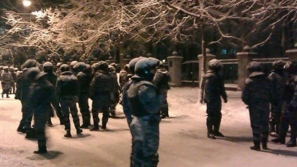Сотрудники МВД наводнили центр Киева