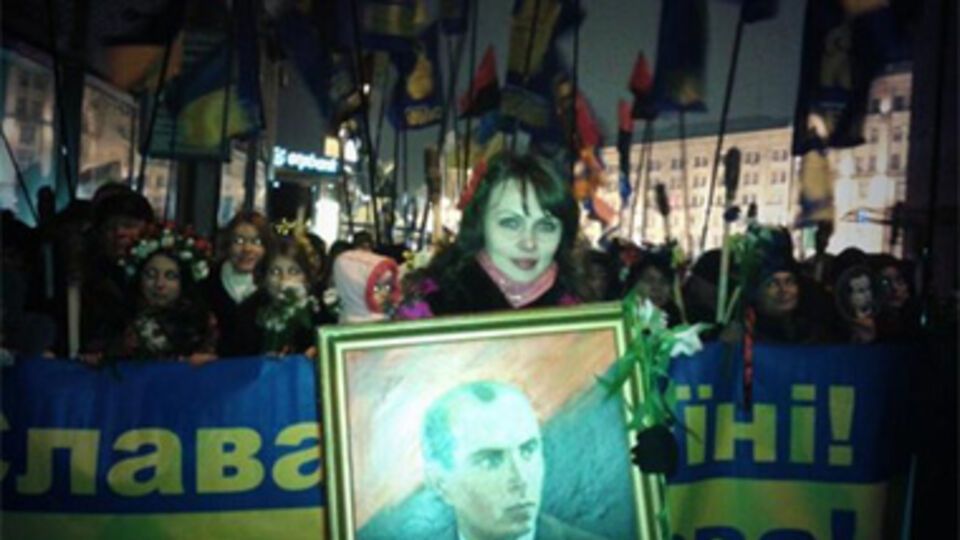 По Украине прошли митинги, посвященные дню рождения Бандеры